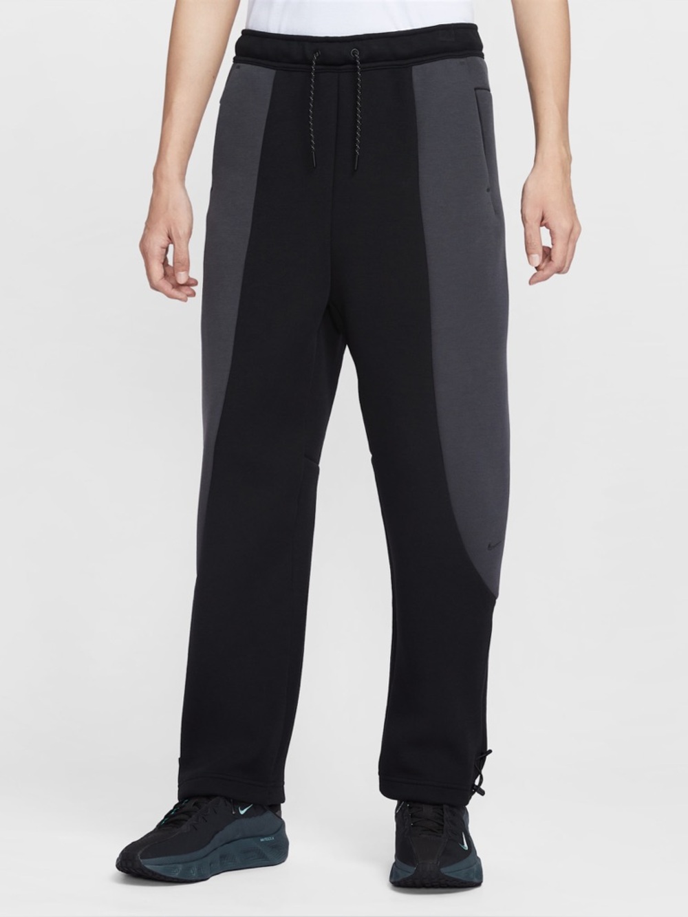 Nike Black and Charcoal Two-Tone Jogger Pants